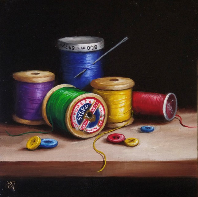 'Cotton and Buttons' by artist Jane Palmer
